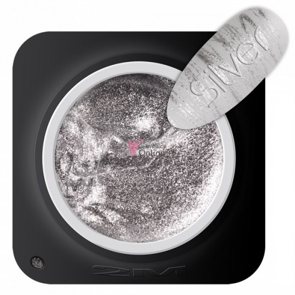 Gel UV 2M Beauty Spider argintiu, gel panza de paianjen 5 g
